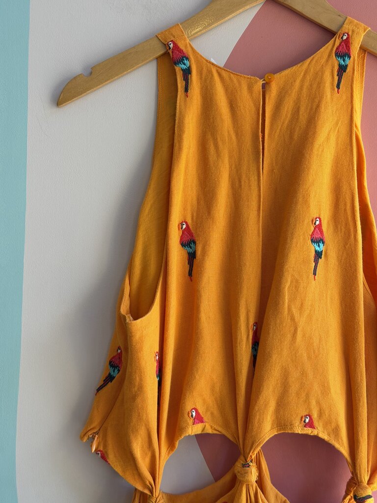 farm rio parrot halter maxi dress Parrot Halter Dress