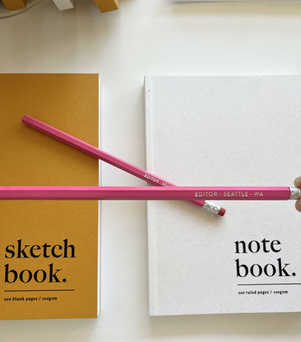 sketch book.